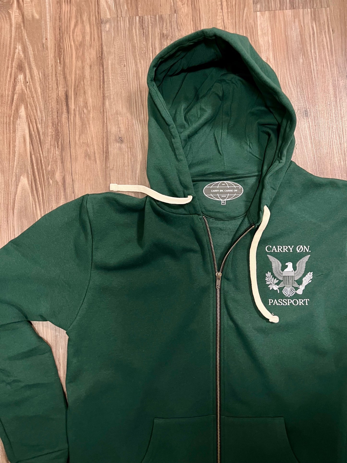 *PRE-ORDER* CARRY ØN. PASSPORT Hoodie - Forrest Green