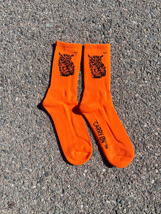 "Socks" - Spring Orange