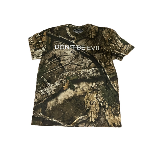 DON'T BE EVIL Camo Shirt